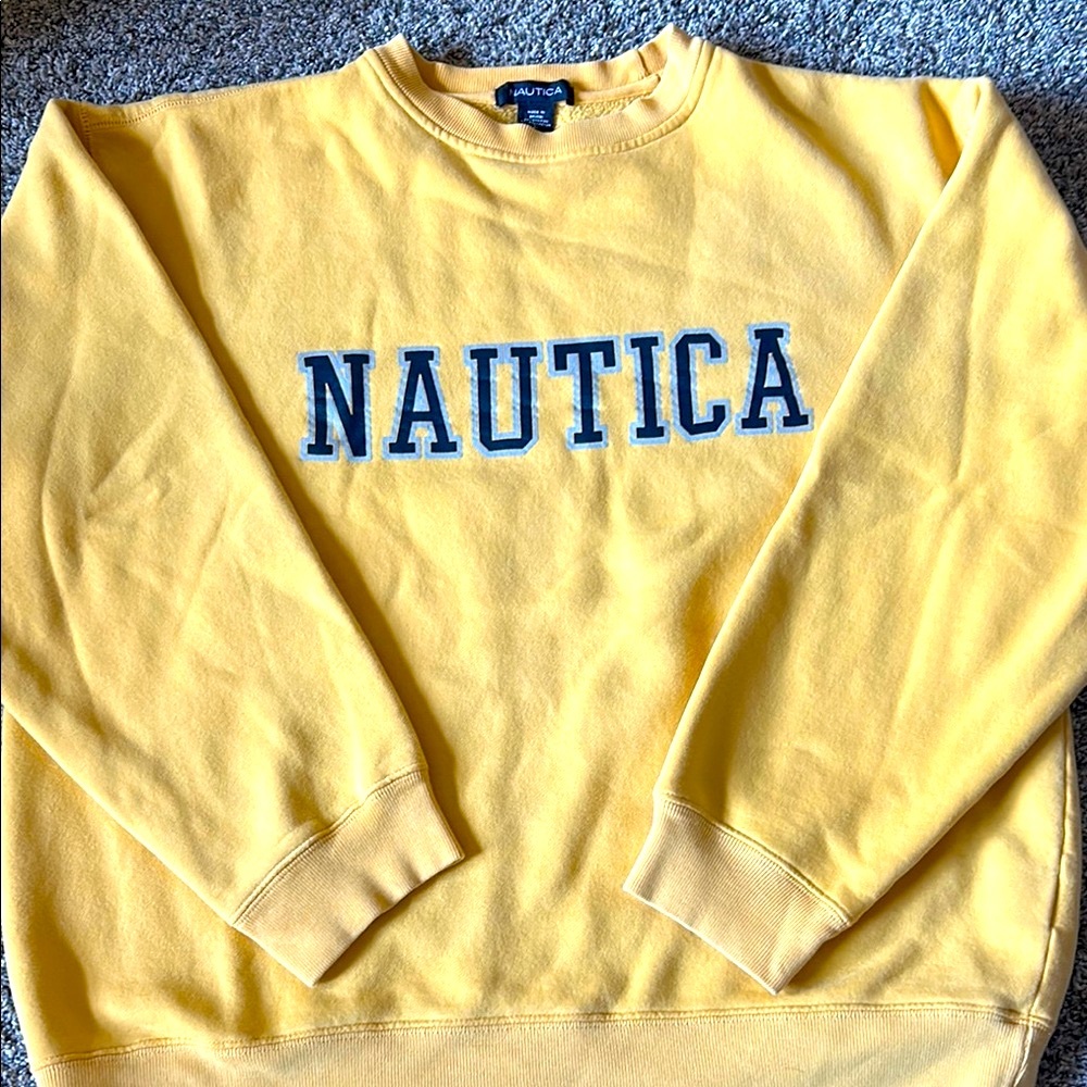 Vintage Nautica Yellow Crewneck Sweater
